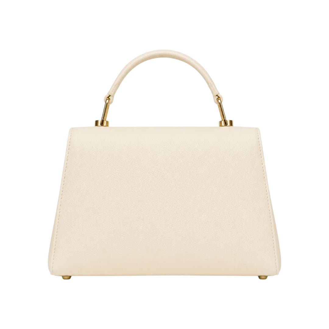 Vixra Celeste Ivory Classic Elegant Fashion Handbag