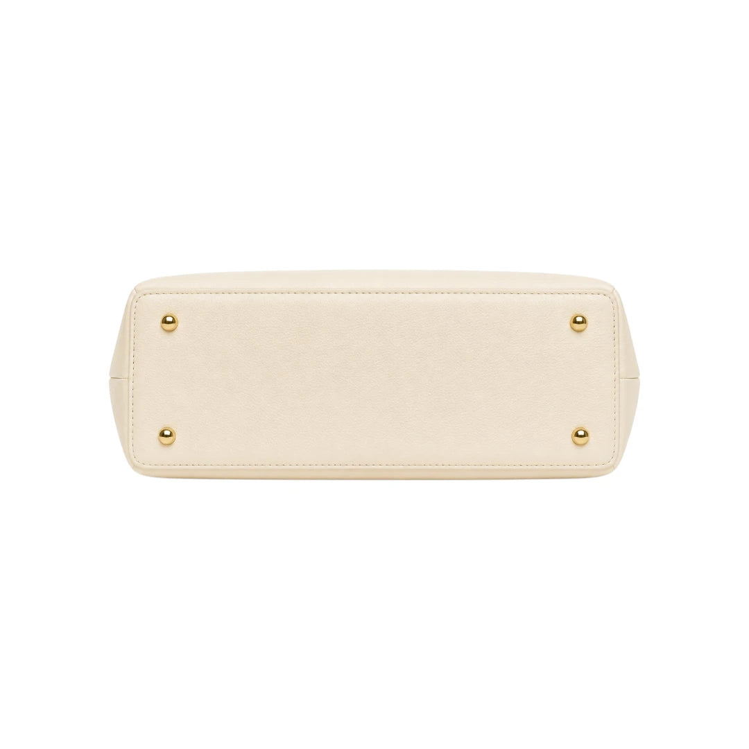 Vixra Celeste Ivory Classic Elegant Fashion Handbag