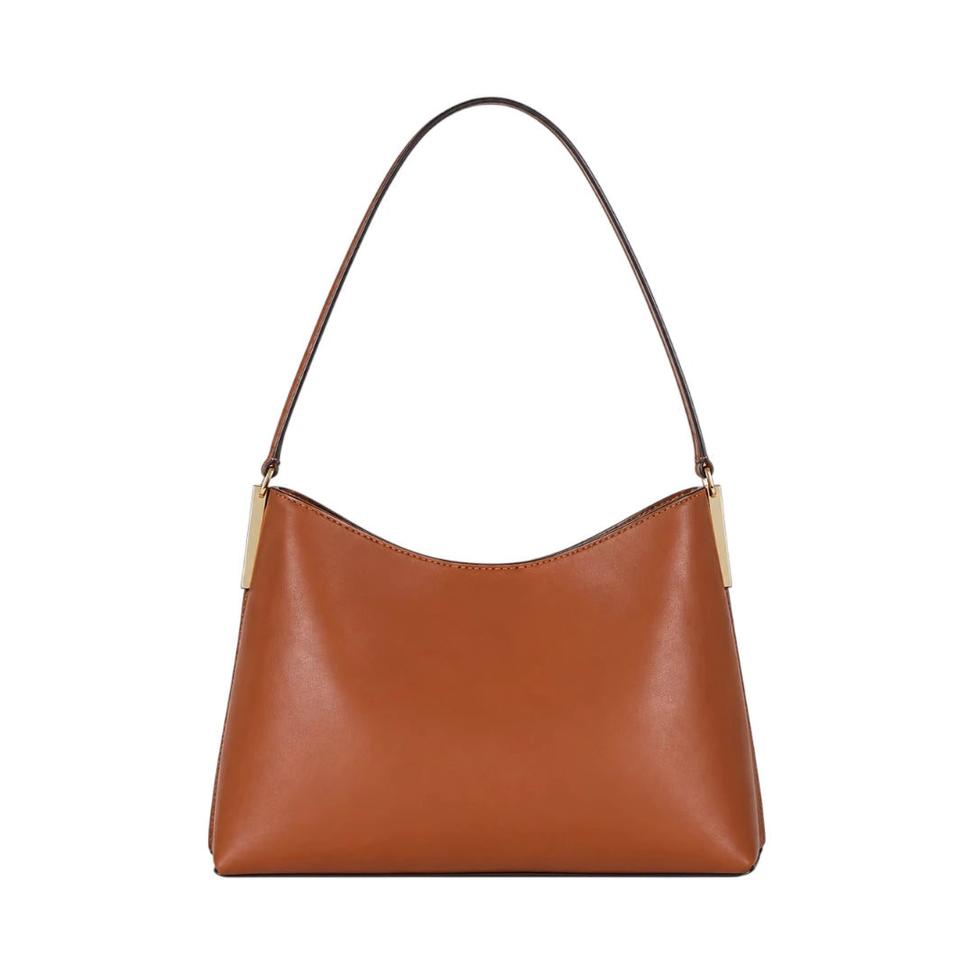 Vixra Siena Brown Minimalist Everyday Shoulder Bag