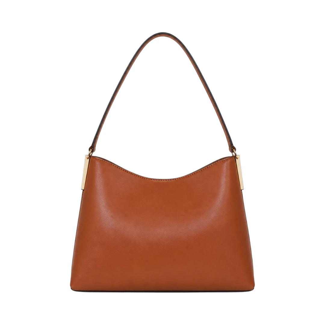 Vixra Siena Brown Minimalist Everyday Shoulder Bag