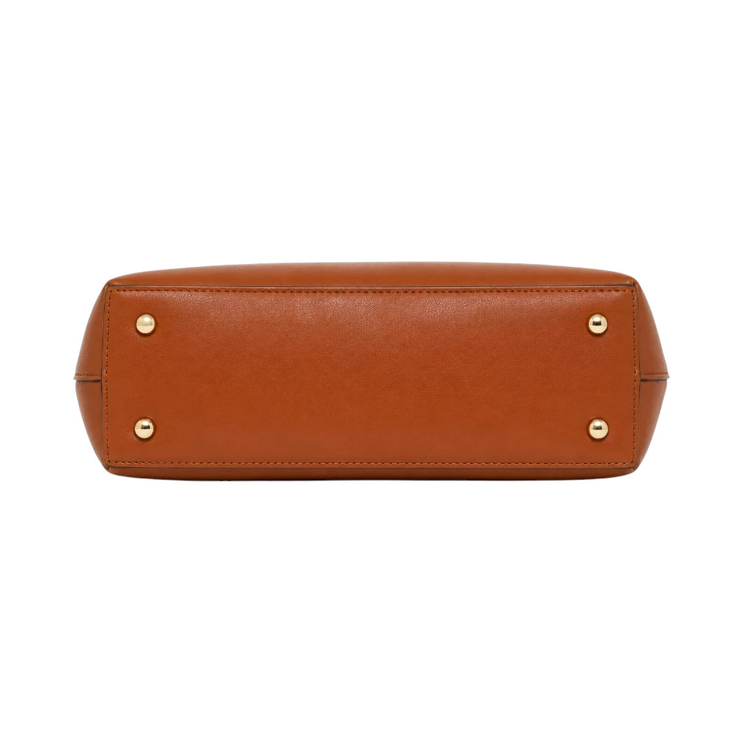 Vixra Siena Brown Minimalist Everyday Shoulder Bag